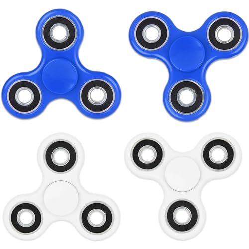 4 Pcs Fidget Spinner Toys Adults Pack, Autism Figette Toys, Party Favor Easter Basket Stuffer for Kids Teen Adults, Autistic Figits Toys ADHD Stress Relief Item,Easter Basket Stuffer Gift