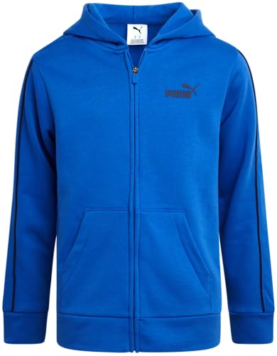 PUMA Boys Zip Up Hoodie - Cozy Performance Fleece Kids Zip Up Hoodie for Boys - Athletic Sweatshirt for Sports and Daily Wear