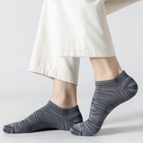Image of 12-30 Pairs Low Cut Ankle Socks for Men Thin Breathable Casual No Show Athletic Socks Bulk