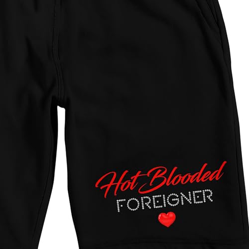 Foreigner Hot Blooded Foreigner Men's Black Sleep Pajama Shorts2
