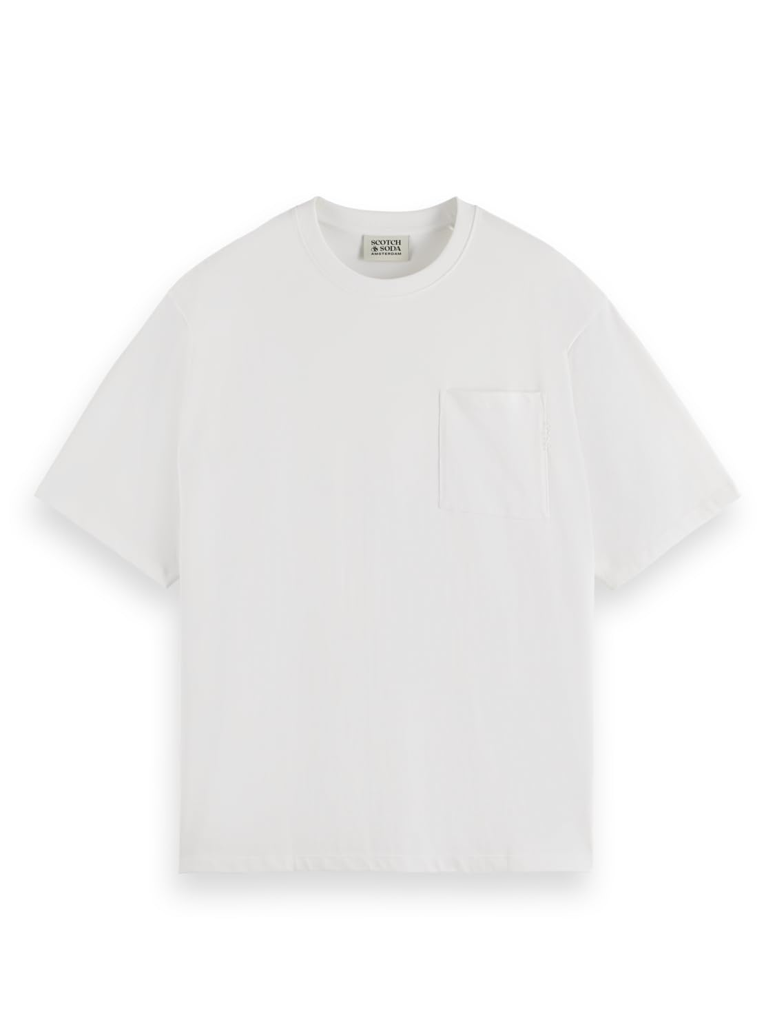 Scotch & Soda Herren T-Shirt Core - 3 Crosses Loose Fit Pocket T-Shirt