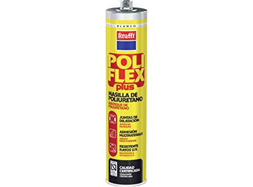 Krafft Sellador Adhesivo Poliflex - Masilla Poliuretano - Adhesivo de Montaje - Color Gris - 300 gr