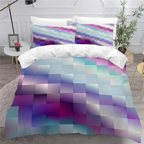 Housse de couette 200x200 échiquier pour relooker une chambre d'ado