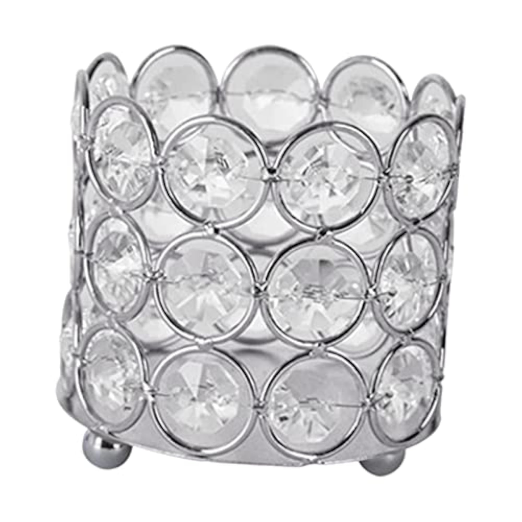 Crystal Makeup Brush Holder & Candle Holder, Home Decor