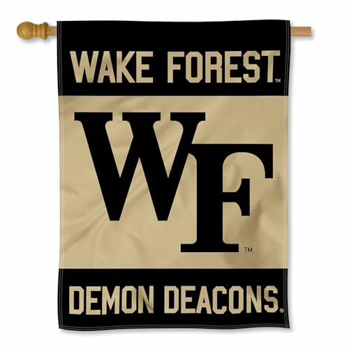 Wake Forest Demon Deacons Wordmark Double Sided House Banner Flag