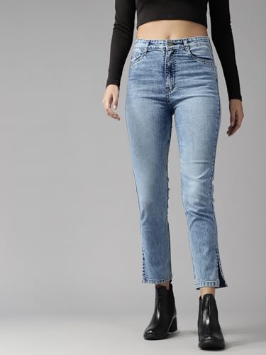 Image of GUTI Womens High Rise Crop Length Jeans()