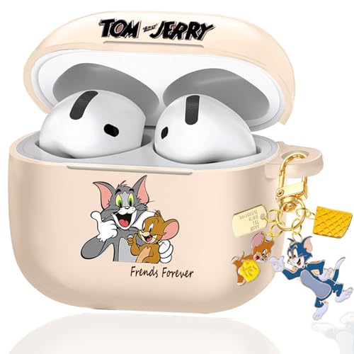 Ausrann Airpods4 P[X Airpods 4 P[X (2024) (USB-C) GA[|bY4 P[X Magsafe CX[dΉ gƃWF[ 킢 VR  Tom and Jerry Sʕی 