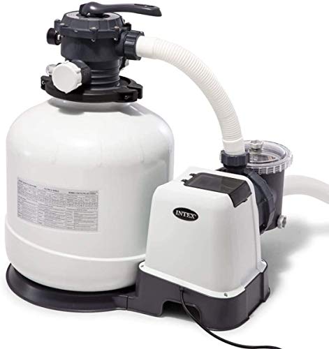 Intex 3200 GPH Sand Filter Pump W/RCD (220-240 Volt) 26652GS Grau / Schwarz