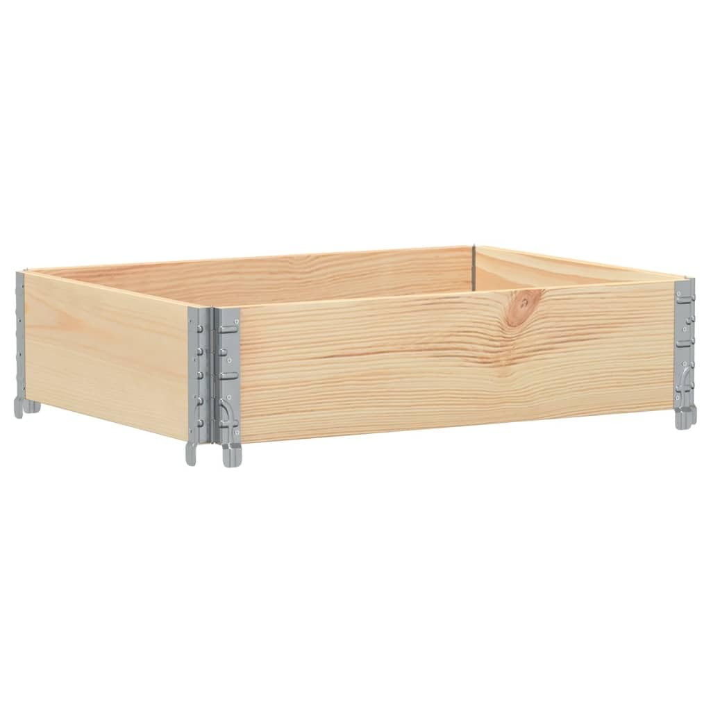 Fioriera da Giardino 80x60 in Legno Massello di Pino | Struttura impilabile e pieghevole in pino naturale, ideale per creare un orto urbano su balcone o terrazzo.