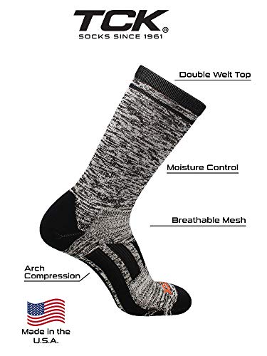 Image of TCK Sports Heathered Crew Socks
