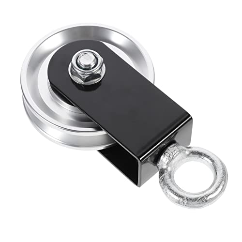 CHILDWEET 1pc Fitness Stand Pulley Fitness Equipment Pulley Universal Pulley Swivel Pulley Block Swivel Single Pulley Wire Pulley Wheel Fitness Accessory Bearing Hanging Wheel Aluminum Alloy