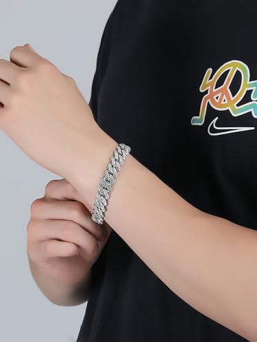 Image of Fashion Frill Bracelet For Men Women American Diamond Studded Bracelets For Women Girls Men Boys Jewellery