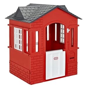 Little Tikes Cape Cottage Playhouse with Working Door, Windows, and Shutters – Red| For Kids 2-6 Years Old