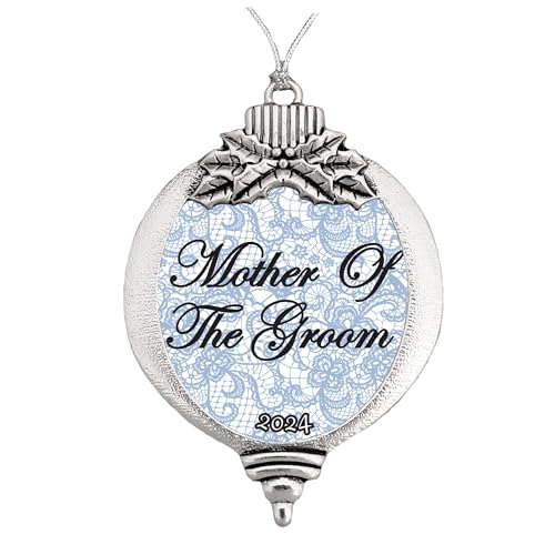 Mother of The Groom Wedding Gift Christmas Ornament Choose Snowman Snowflake Bulb (Bulb)