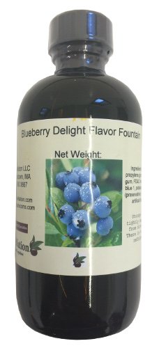 OliveNation Fuente de sabor Blueberry Delight, sabor y colorante soluble en agua para helados y bebidas, baja en azúcar, sin OMG, Kosher, sin