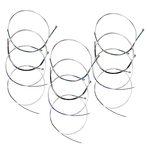 FAVOMOTO Enhanced Sound Violin Strings Set 12pcs Steel Strings for Violin Parts and Accessories