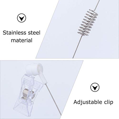 VILLCASE 4 Pcs Titular de Etiqueta Profissional Prateleira Clipe de ExibiÃ§Ã£o Suporte de Etiqueta d