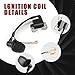 Alloy Easy Pull Recoil Start Starter Ignition Coil for 2 Stroke Engine 47cc 49cc 50cc SYX Taotao Coolster SSR MotoTec Chinese Mini ATV Quad 4 Wheeler Go Kart Pit Dirt Pocket Bike Motor Black