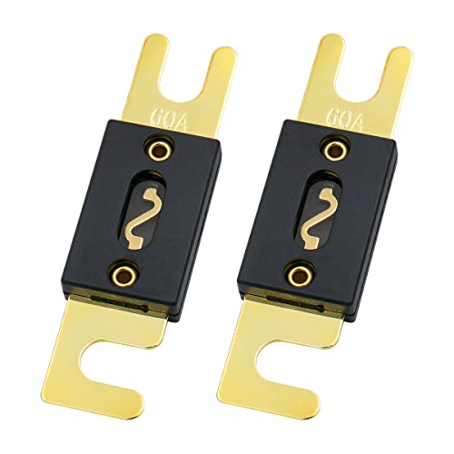 Baomain Anl Fuse Anl-60 60 Amp 60A For Car Vehicles Audio System Sheet Gold Tone 2 Pack #TOP18