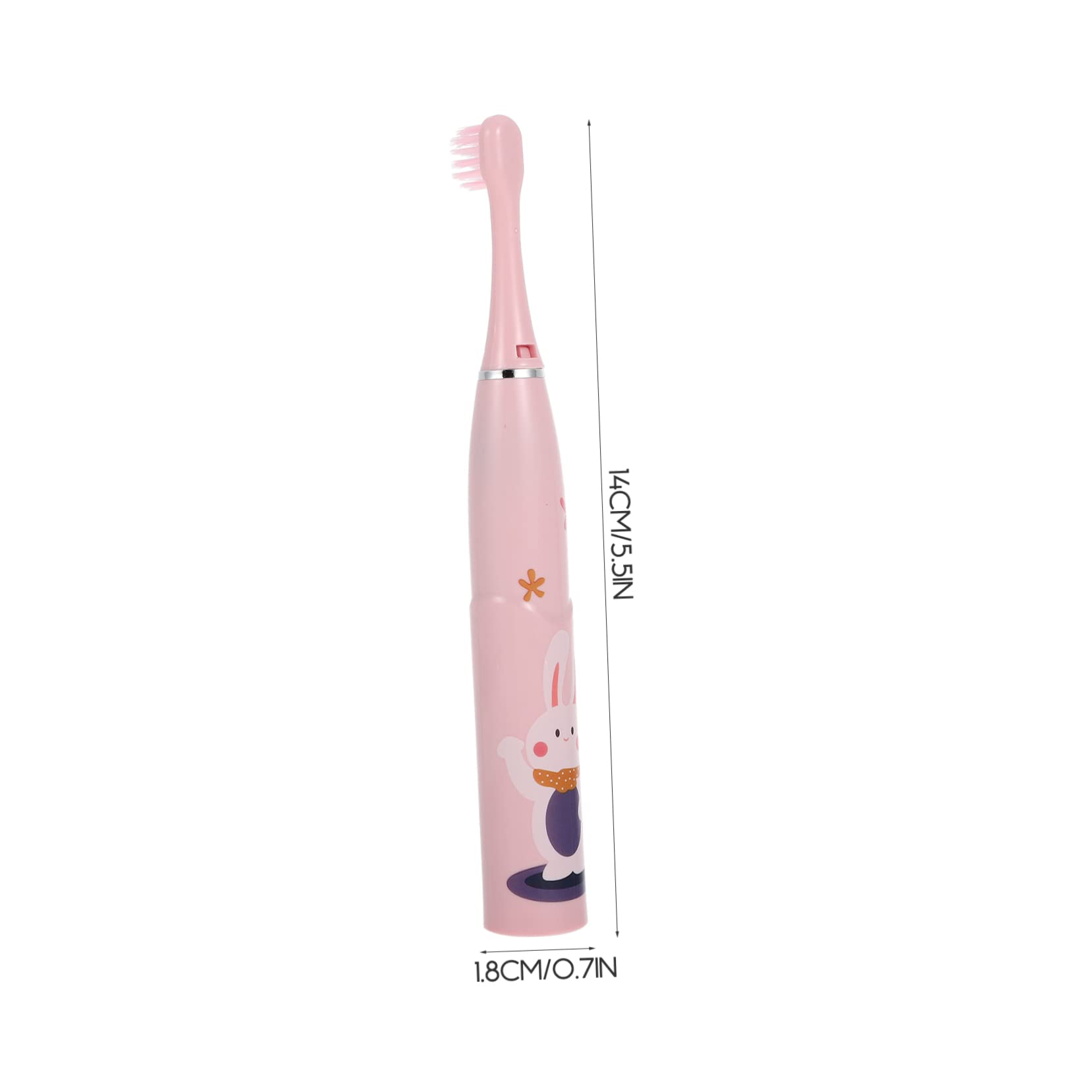 Healeved 2juegos Cepillo De Dientes Eléctrico Infantil Resistente Al Agua De Dibujos Animados Cepillo Automático Recargable Para Niño Niña Para Cultivar Hábitos De Higiene Bucal