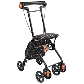 【ブラック】シルバーカー　高齢者　おしゃれ　男女兼用　軽量　カゴ付　介護アルミ ブラック】シルバーカー 高齢者 おしゃれ 男女兼用 軽量 カゴ付