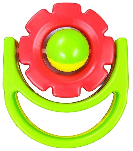 Image of Babify BPA-Free Non Toxic Toddler Sound Making Crown Baby Rattle for Baby (Red)