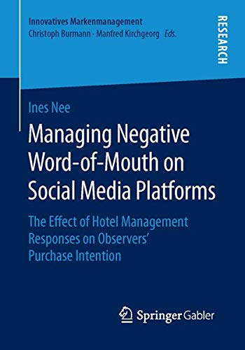 Buy Managing Negative Word-of-Mouth on Social Media Platforms — BookShops.in