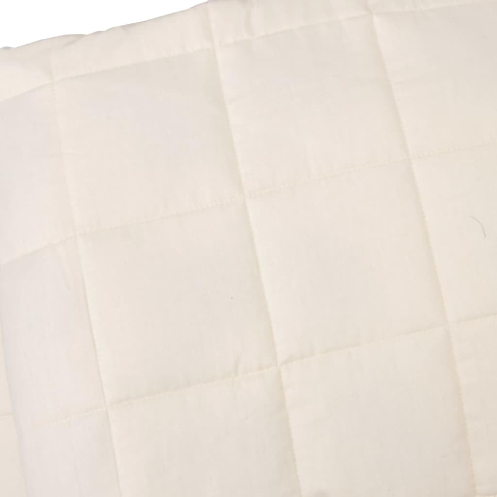 INLIFE Manta ponderada crema claro 122 x 183 cm 9 kg tejido casa y jardín, ropa (9,3 kg)
