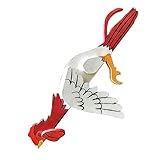 LOLIPPYY Figura de Pollo de Madera Divertida para Jardín y Estatua de Madera Compacta para Patio y Hogar Adorno Rústico para Exteriores y Oficina
