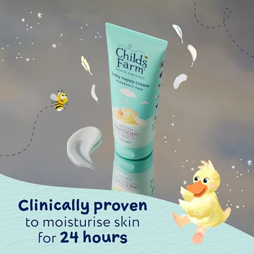 Childs Farm Baby Nappy Cream, Fragrance Free | Soothing, Moisturising & Hydrating | Suitable for Newborns with Dry, Sensitive & Eczema-prone Skin, 100ml (Pack of 2)