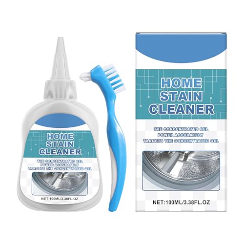 Cleaner De Gel De Manchas De Moldes - Remover De Molde De Gel Lavadora De 100 Ml | Limpiador De Manchas De Servicio Pesado Para Sello De Lavadora Del Cargador Frontal, Lechada De Baño, Ducha,