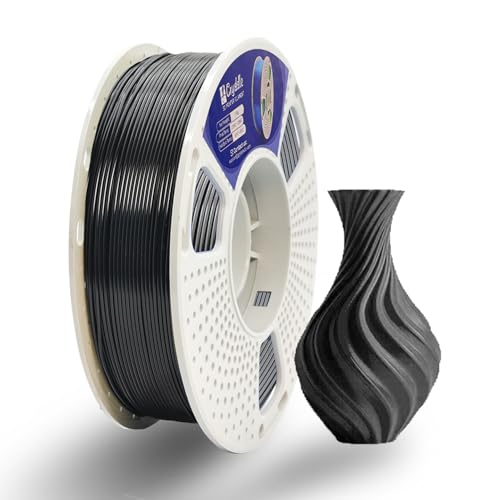 pla filament175mm1kg rollideal for decorative 3d printingfdm compatible 1000g pla black