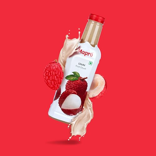 Image of Mapro Litchi Crush with Litchi Shreds, 1L (Pack of 2)