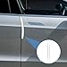 MBAIYO 4Pcs Silicone Car Door Edge Guards, Anti-Collision Bumper Guard Protector Clear Strips Protector Universal Car Door Protectors Trim Molding for Sedans SUV Bumper Rearview Mirror (Transparent)