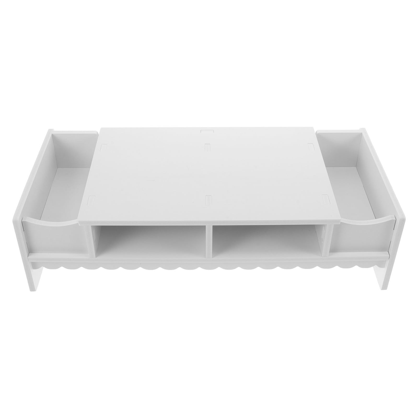 Écran d'ordinateur trop bas ? Solution avec étagère de rangement de bureau