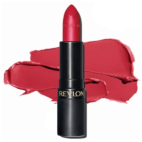 Image of REVLON Super Lustrous Luscious Matte Lipstick, 80% Conditioning Ingredients, intance color, Waterproof, Long-Lasting, 100% Vegan Lipstick, Crushed Rubies (017), 4.25 gm