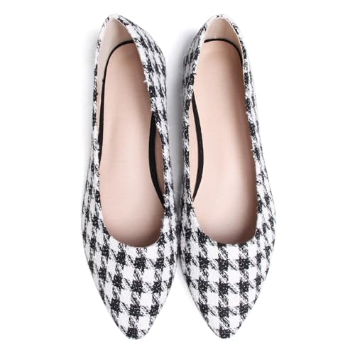 TN TANGNEST Women's Cute Slip On Ballet Flats Print Floral Flat Shoes4