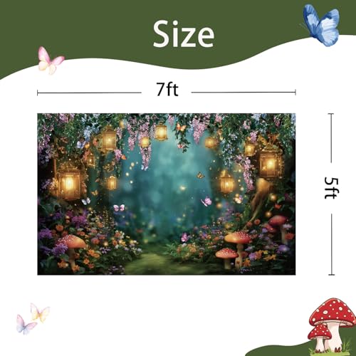 Fondo de Bosque Encantado 5x3 ft para Fotografía miniatura 6