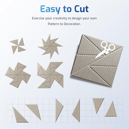 Image of 12 Pack Self-Adhesive Acoustic Panels, Sound Proof Foam Panels for Walls