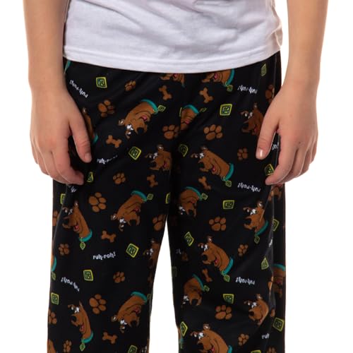 Scooby Doo Boys Pjs Ruh-Roh Snacks All Over Print Lounge Sleepwear Pajama Pants3