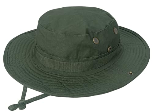 Image of Sun Hats for Men Women Boonie Hat UPF 50+ Bucket Hat Wide Brim UV Protection Fishing Hiking Safari Outdoor Hats