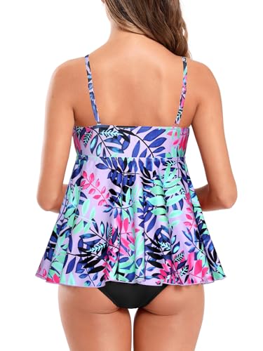 Shekini Maternity Athletic Tankini Women'S Maternity Flowy Swimsuits Two Piece Ruched Tops With Shorts thumb #1
