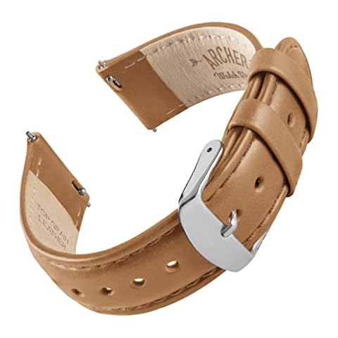 Archer Watch Straps - Correa Reloj de Cuero de Grano Superior de Liberación Rápida Cover