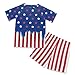 ORGYPET Star Stripe Soccer Jersey Boys Children's 2024 Trendy Football Suit Easy to Movement Soccer Jersey for Kids Soccer Uniforms for Boys Keep Boys Fresh All Day Long, L