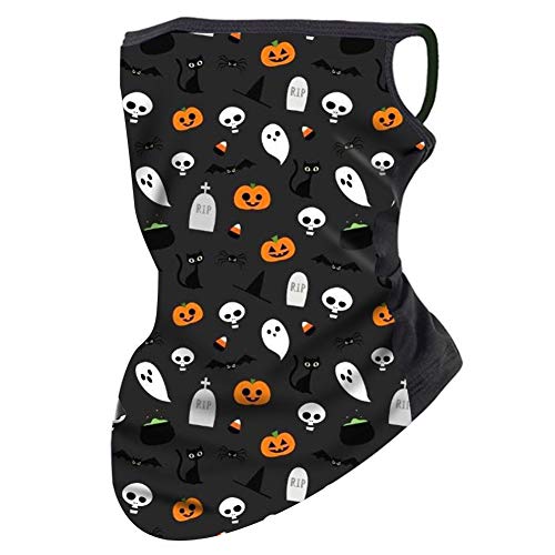 Kids Cooling Neck Gaiters with Ear Loops, Breathable Mesh Holes Face Cover for Boys Girls - Scarf Dust Wind