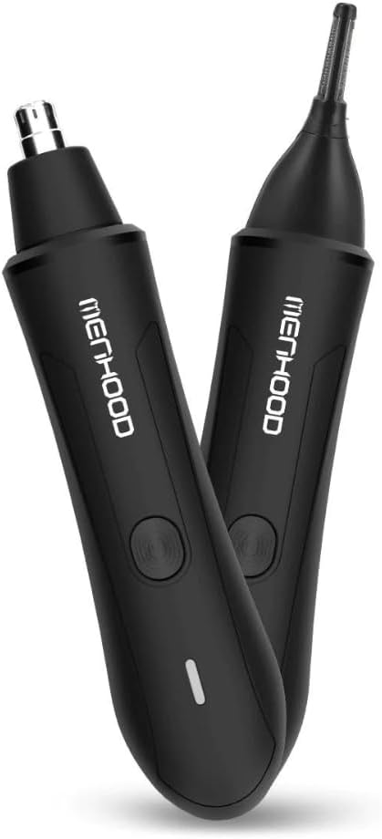 Rechargeable NOSAR Ear and Nose Trimmer; Waterproof and Washable 360 Rotary Dual-Blade System - 300 minutes runtime
