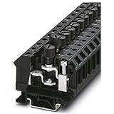 PHOENIX CONTACT UK 10-DREHSI (5X20) Sicherungsklemme für G-Sicherungseinsatz, 0.5-16 mm² Querschnitt, 24-6 AWG, 12 mm Breite, Schwarz, 50 Stück