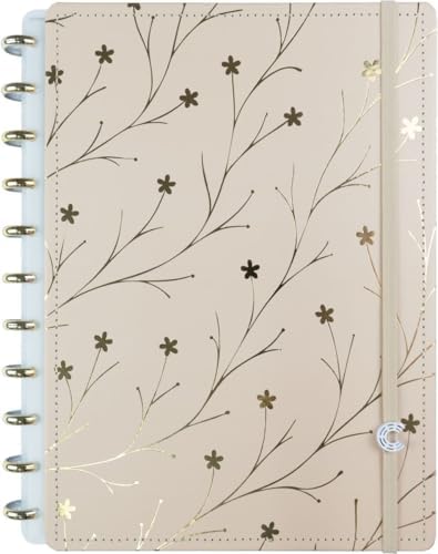 Caderno Inteligente, Grande, Miss Floral By Giulia Benite, 215x28...