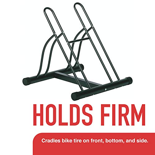 Racor PBS-2R Floor - 2 Bike Stand - Garage Storage Organizer - Fits Adult and Children’s Bikes