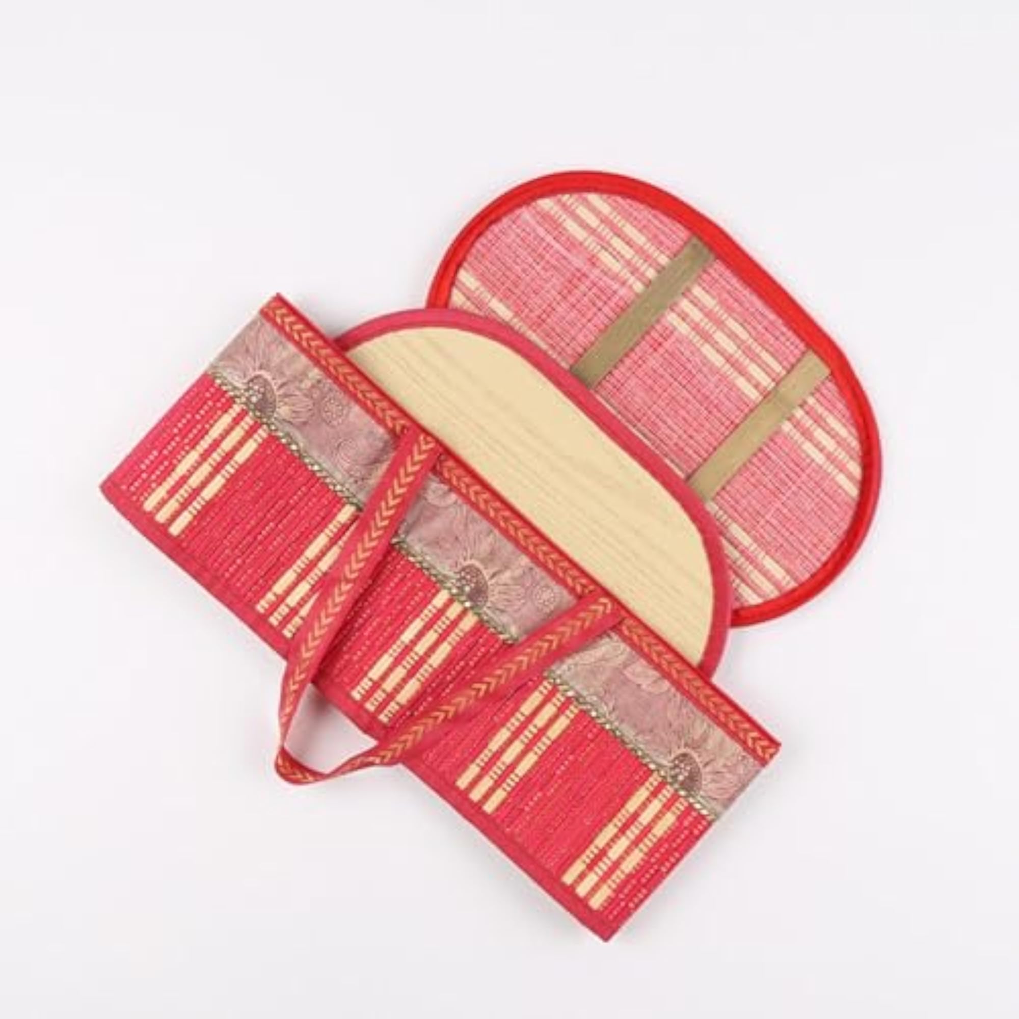 Outdoor Gift Wrapping Bamboo Basket